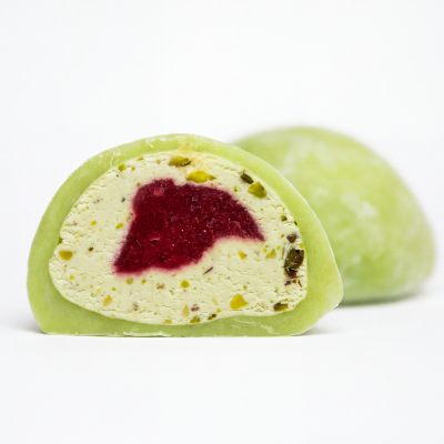 Mochi Pistazie-Himbeere
